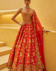 Orange Lehenga Set - Eraya