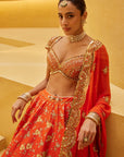 Orange Lehenga Set - Eraya