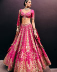 Rani Pink Bridal Lehenga Set - Eraya