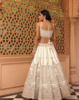 Iqra - Ivory Lehenga with Blouse and Dupatta