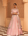 Humeyra - Rosepink Lehenga with Blouse and Dupatta