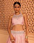 Humeyra - Rosepink Lehenga with Blouse and Dupatta