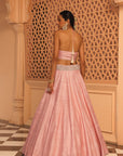 Humeyra - Rosepink Lehenga with Blouse and Dupatta