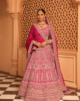 Inaya - Hotpink Lehenga with Blouse and Dupatta