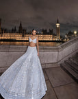 White Sequin Lehenga Set