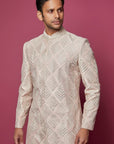 Tussar Sherwani Details