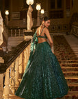 Emerald Green Lehenga Set