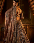 Bronze Tissue Lehenga Set