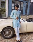 Powder Blue Sherwani Set 1