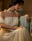 Ivory Pearl Sharara Set Details