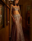 Crystal Gold Skirt Set