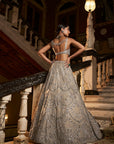 Champagne Chandelier Lehenga Set