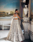 Nude Pearl Cut Work Lehenga Set - Ready to Ship