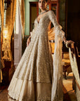 Silver Gold Jacket Lehenga Set