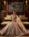 Gold Silver Tissue Lehenga Set