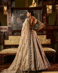 Gold Silver Tissue Lehenga Set