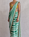 Green Bar Saree - Ready to Ship