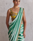 Green Bar Saree - Ready to Ship