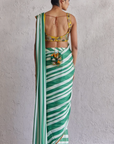 Green Bar Saree - Ready to Ship