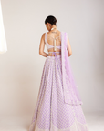 Lilac Pearl Drop Lehenga Set