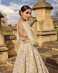 Metallic Rose Gold Lehenga Set