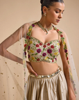 Ivory Full Bloom Lehenga Set