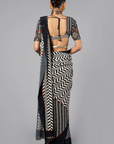 Chevron Saree Set