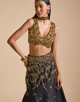 Black Mermaid Style Lehenga Set