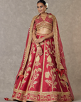 Maroon 'Anar-Phool' Lehenga Set