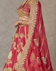 Maroon 'Anar-Phool' Lehenga Set