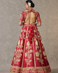 Maroon 'Anar-Phool' Lehenga Set