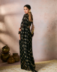 Black Mystic Drape Saree