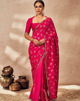 Pink Whispering Lily Crush Saree