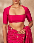 Pink Whispering Lily Crush Saree