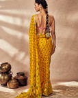 Yellow Pixie Dust Saree