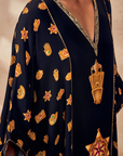 Black Trinkets Kaftan