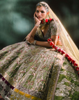 The Aam Panna Lehenga - Ready to Ship