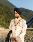 Ivory Pearl Sherwani