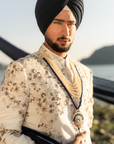 Ivory Pearl Sherwani