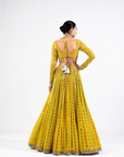 Moss Green Linear Drop Lehenga Set