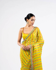 Moss Green Mirror Saree