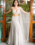 Grey Pearl Lehenga Set