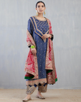 Navy Printed Salwar Set - Ready to Ship