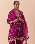 Wine Pink Kurta With Ijaar Set - Ready to Ship