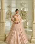 Powder Pink Sequin Lehenga Set