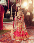 Pink Silk Embroidery Chandelier Lehenga Set