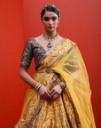 Yellow Printed Lehenga