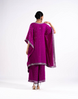 Pop Wine Kaftan Set