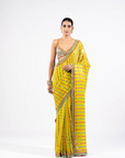 Moss Green Mirror Saree