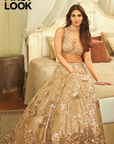 Biscotti Gold Sequin Lehenga Set